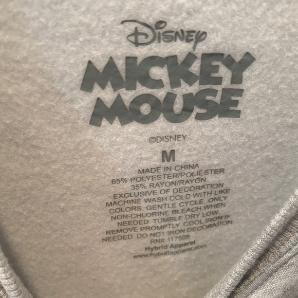 Disney Gray Mickey Mouse  Crewneck Sweater - Picture 6 of 6